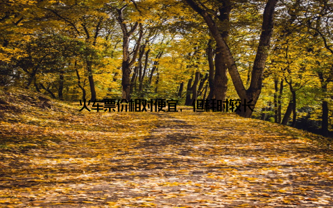 火车票价相对便宜, 但耗时较长