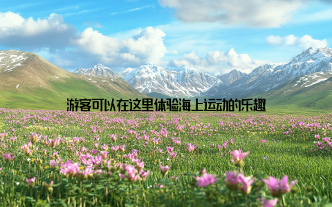 游客可以在这里体验海上运动的乐趣