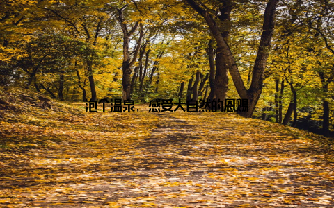 泡个温泉, 感受大自然的恩赐