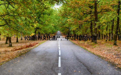 长城世界文化遗产, 中华民族的骄傲