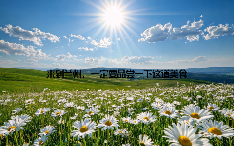 来到兰州, 一定要品尝一下这道美食