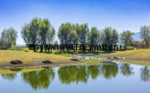 愿你们都能找到属于自己的诗和远方!